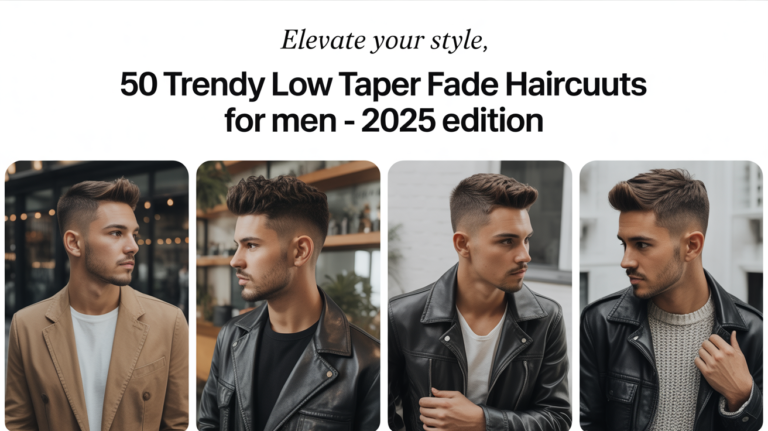 50 Trendy Low Taper Fade Haircuts for Men – 2025 Edition