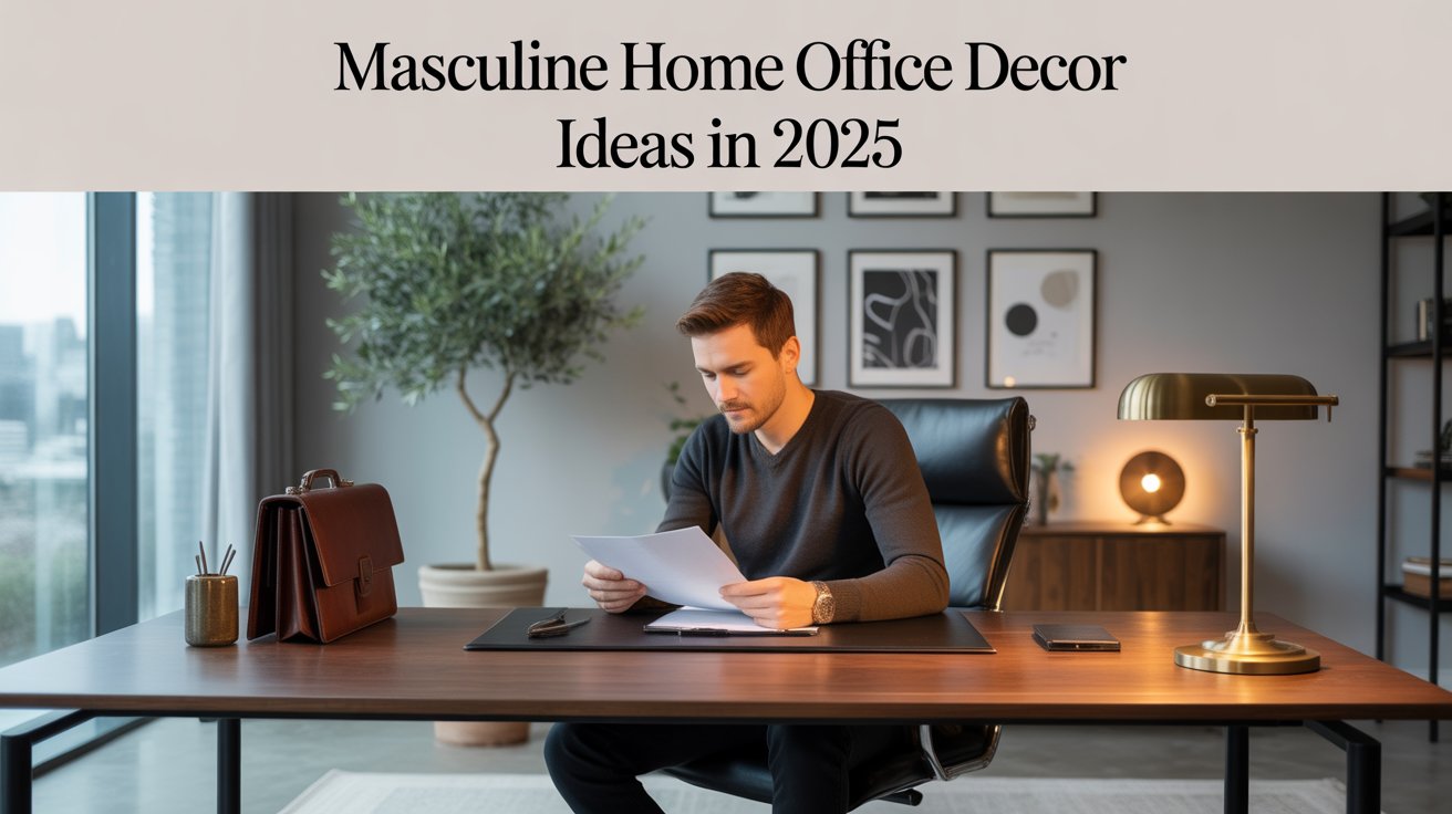 Masculine Home Office Decor Ideas in 2025