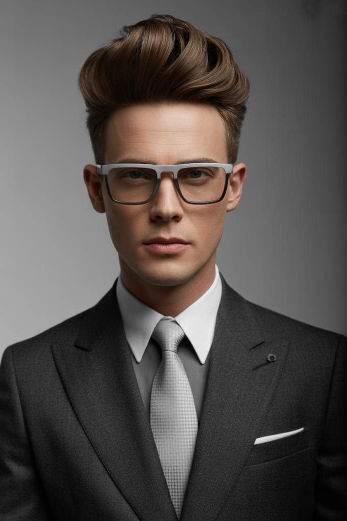 If you love bold styles, the pompadour hairstyle is your go-to.