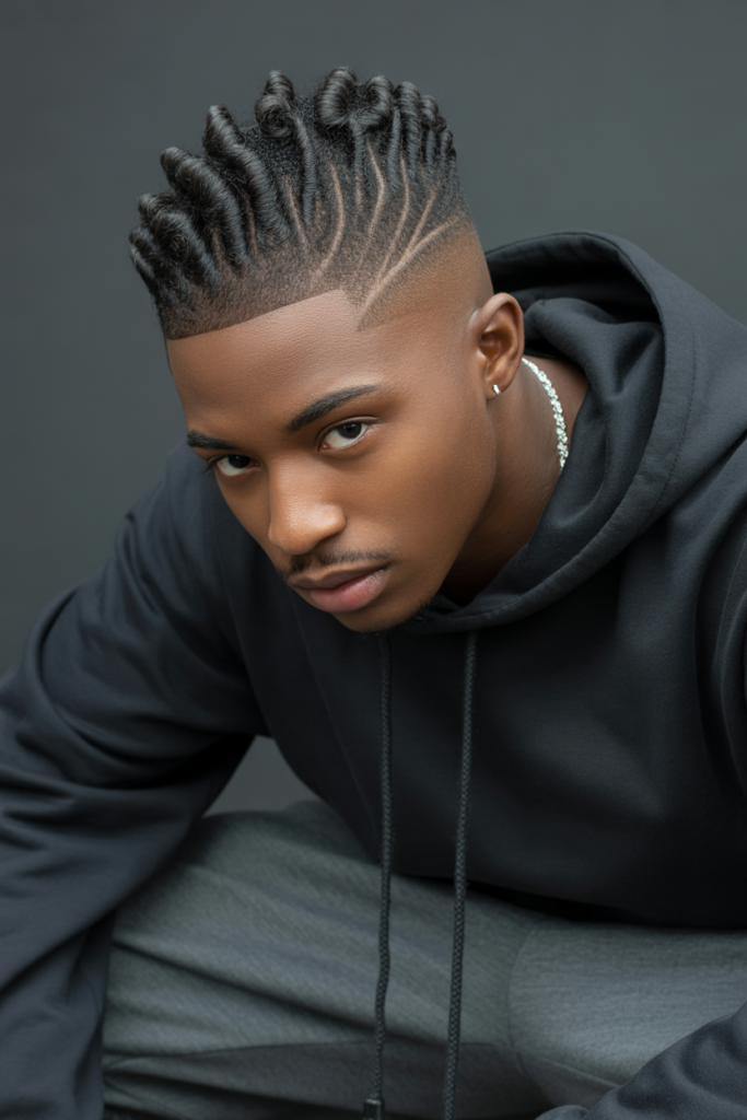 They remain one of the most popular haircut choices for Black men, especially with precise fades and clean line-ups that keep the look crisp and trendy.