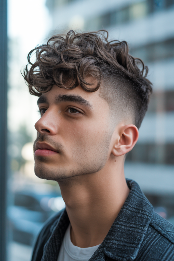 This look strikes a balance between clean lines and natural volume.